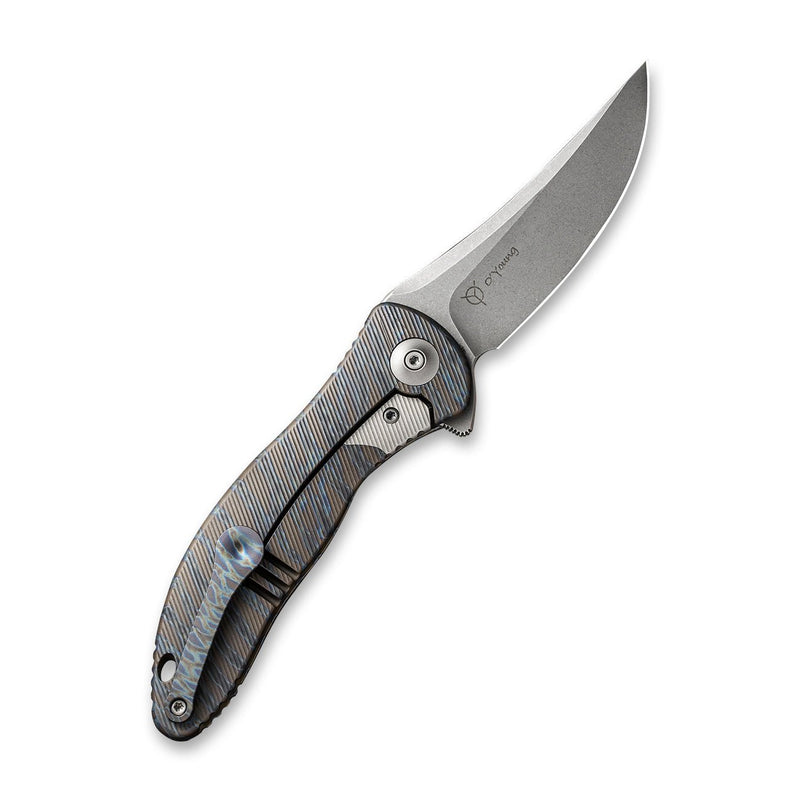 WEKNIFE Synergy2 Flipper Knife Titanium Integral Handle (3.49" M390 Blade) 912E