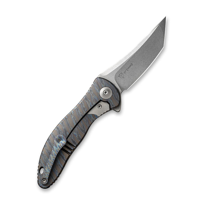 WEKNIFE Synergy2 Flipper Knife Titanium Integral Handle (3.49" M390 Blade) 912F