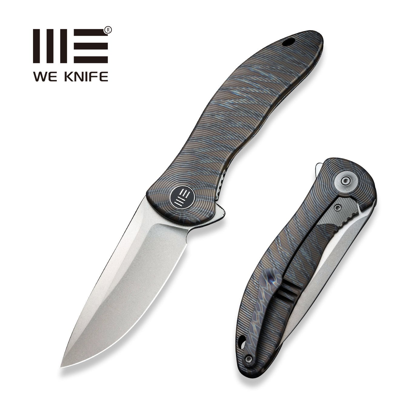WEKNIFE Synergy2v2 Flipper Knife Titanium Handle (3.49