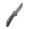 WEKNIFE Synergy2v2 Flipper Knife Titanium Handle With Carbon Fiber Inlay (3.49" CPM 20CV Blade) WE18046CF-1
