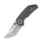 WEKNIFE Thug Thumb Stud Knife Carbon Fiber With Titanium Lock Side Handle (2.69" CPM 20CV Blade) 2103C