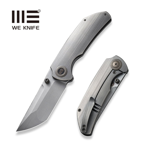 WEKNIFE Thug XL Thumb Stud Knife Titanium Handle (3.35