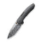 WEKNIFE Trogon Thumb Stud Knife Titanium Handle (3.2" Damasteel Blade) WE22002B-DS1