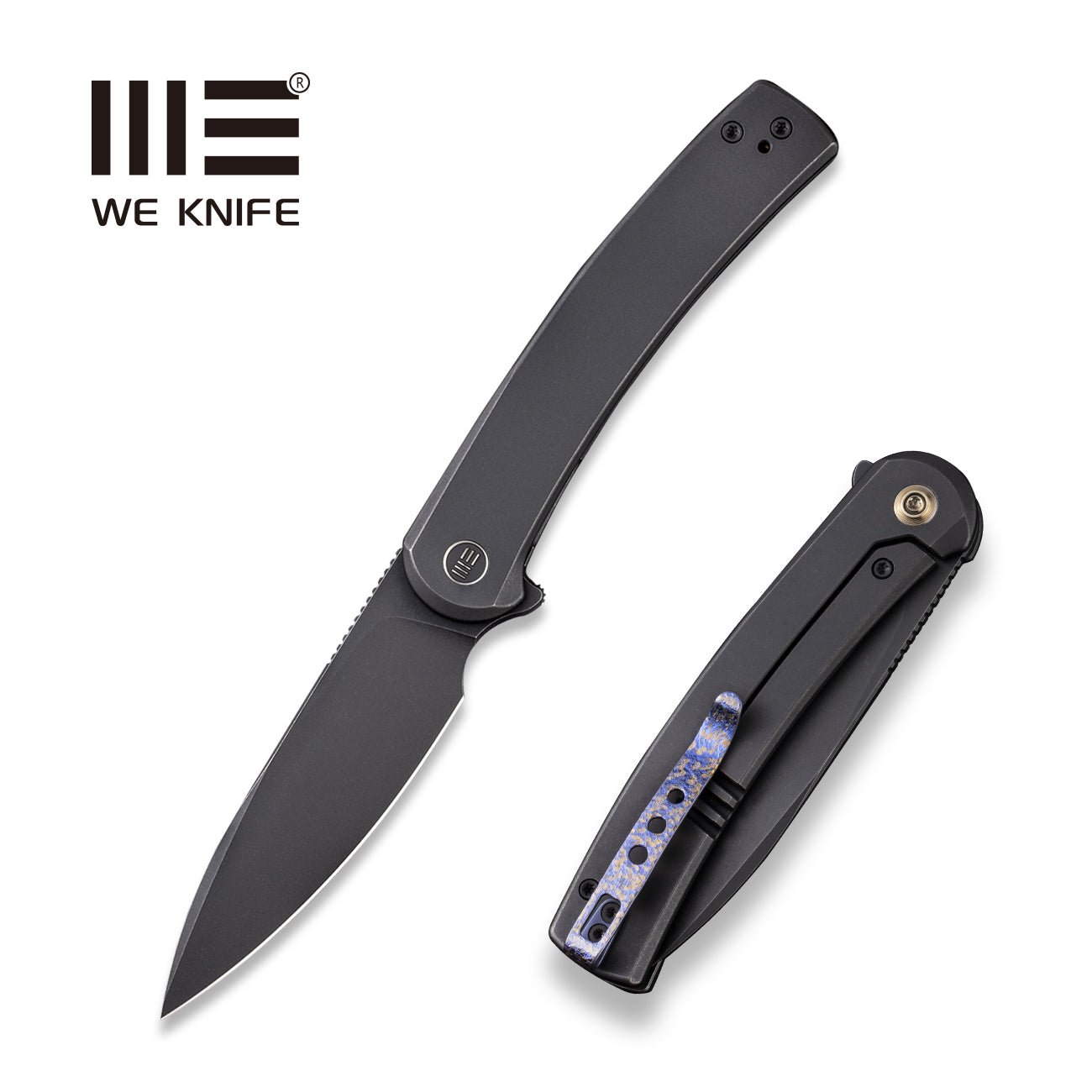 WEKNIFE Upshot Flipper Knife Titanium Handle (3.47