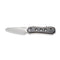 WEKNIFE Vision R Manual Thumb Knife Tiger Stripe Pattern Flamed Titanium Handle (3.54" Silver Bead Blasted CPM 20CV Blade) WE21031-6