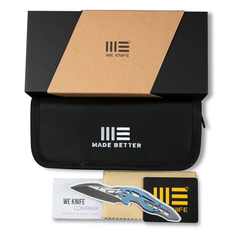 WEKNIFE Vision R Manual Thumb Knife Titanium Handle (3.54" CPM 20CV Blade) WE21031-1