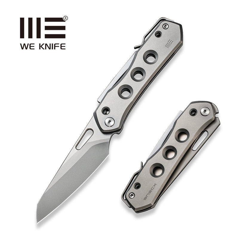 WEKNIFE Vision R Manual Thumb Knife Titanium Handle (3.54" CPM 20CV Blade) WE21031-1