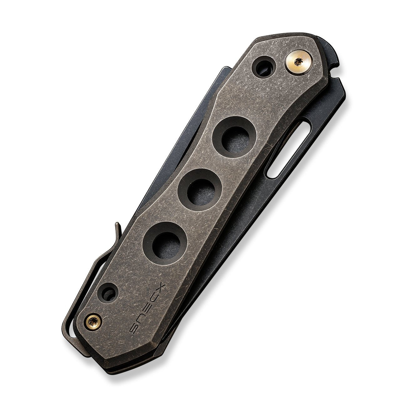WEKNIFE Vision R Manual Thumb & Thumb Hole & Superlock Knife Titanium ...