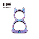 WEKNIFE WE Cat Titanium Material Collectible Knuckle With S/S Bead Chain A-07B