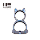 WEKNIFE WE Cat Titanium Material Collectible Knuckle With S/S Bead Chain A-07C