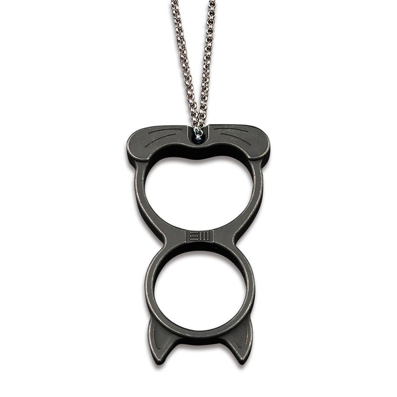 WEKNIFE WE Cat Titanium Material Collectible Knuckle With S/S Bead Chain A-07E