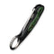 WEKNIFE Yardbird Flipper & Button Lock Knife Black Titanium Handle With Jungle Wear Fat Carbon Fiber Inlay (2.44" Hand Rubbed Satin CPM 20CV Blade) WE22021-4