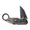WEKNIFE Yardbird Flipper & Button Lock Knife Bronze Titanium Handle With Rose Carbon Fiber Inlay (2.44" Black Stonewashed CPM 20CV Blade) WE22021-2